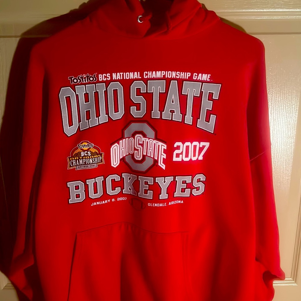 *VINTAGE OSU TOSTITOS BOWL NATIONAL CHAMPIONSHIP GAME 2007 sweatshirt size large